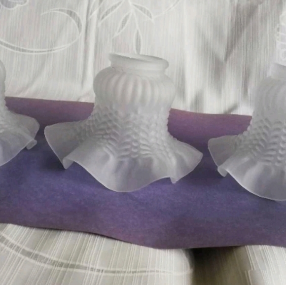 Bell / Tulip Shape Frosted Glass Lamp Shades - Picture 2 of 4